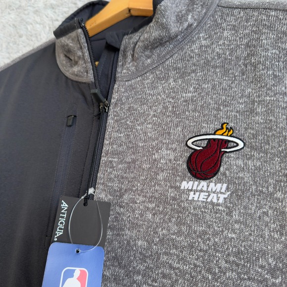 ANTIGUA MIAMI HEAT MENS CHARCOAL COURSE EXTRA LARGE WEIGHT JACKET‎ NWT - Picture 3 of 9